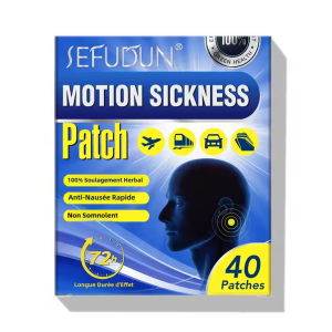 SEFUDUN – patchs Anti-mal de mer 100% naturels, patchs de soulagement du mal de mer pour avion de croisière, Train et Bus