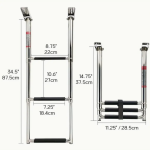 Échelle Télescopique en Acier Inoxydable Marinexplore