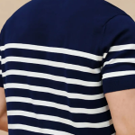 T-shirt à manches courtes à rayures pour hommes